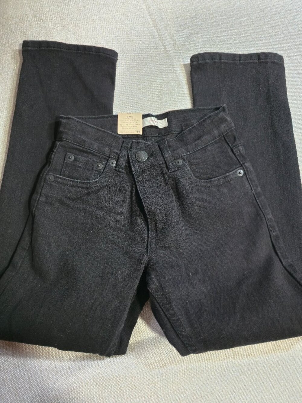 NWT Levi's 511 Slim Boys Jeans, Black, Size 7 Reg